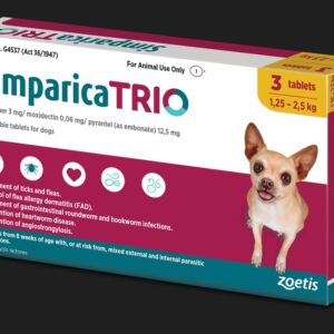 Simparica Trio 1.3-2.5Kg 3`s Yellow