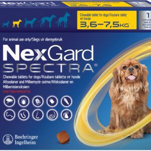 NexGard Spectra Dog 3.6 -7.5Kg (Small) 1`s