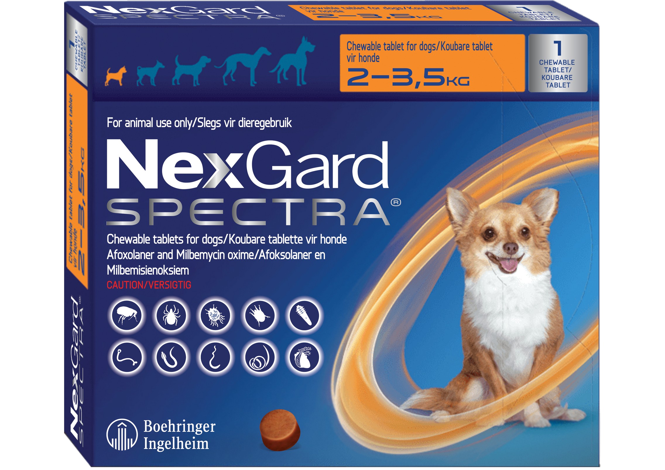 NexGard Spectra 2 -3.5Kg (XSmall) 1`s